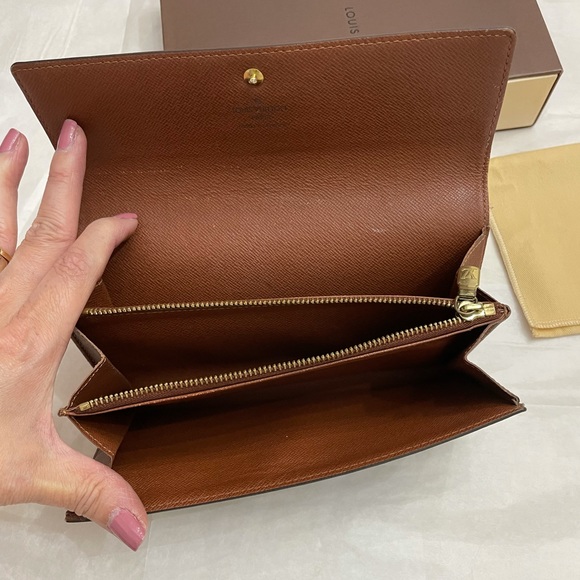 AUTHENTIC LOUIS VUITTON MONOGRAM PORTEFEUILLE SARA WALLET - Picture 8 of 14